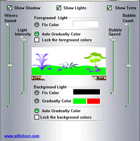 AI Fish Screensaver Aquarium Settings