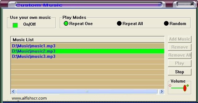 Goldfsh Aquarium Music List