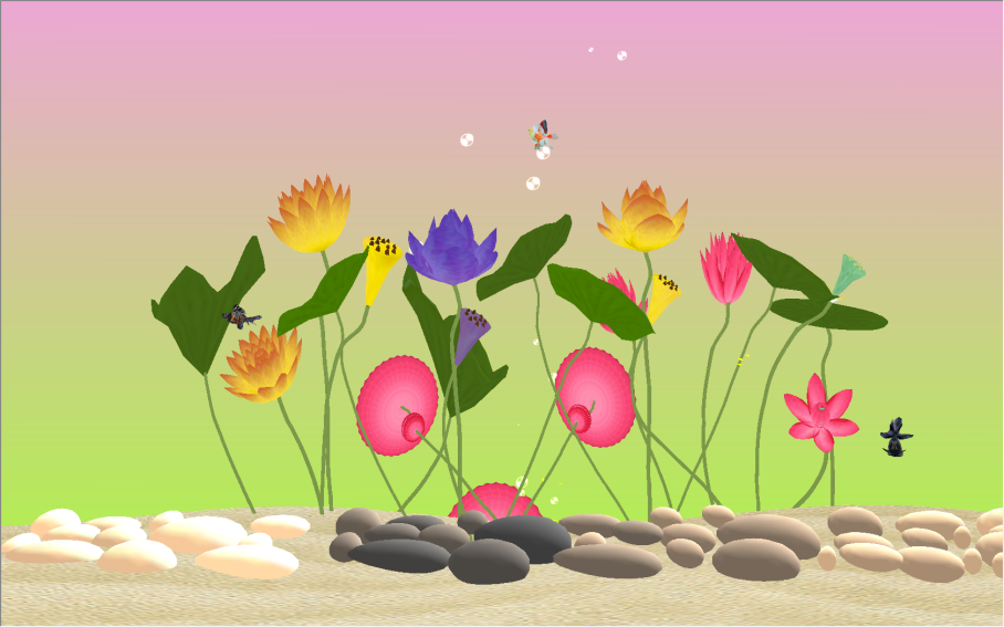 Goldfish Screensaver Background