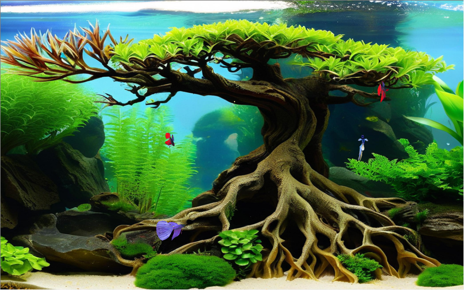 Digital Betta Fish Aquarium
