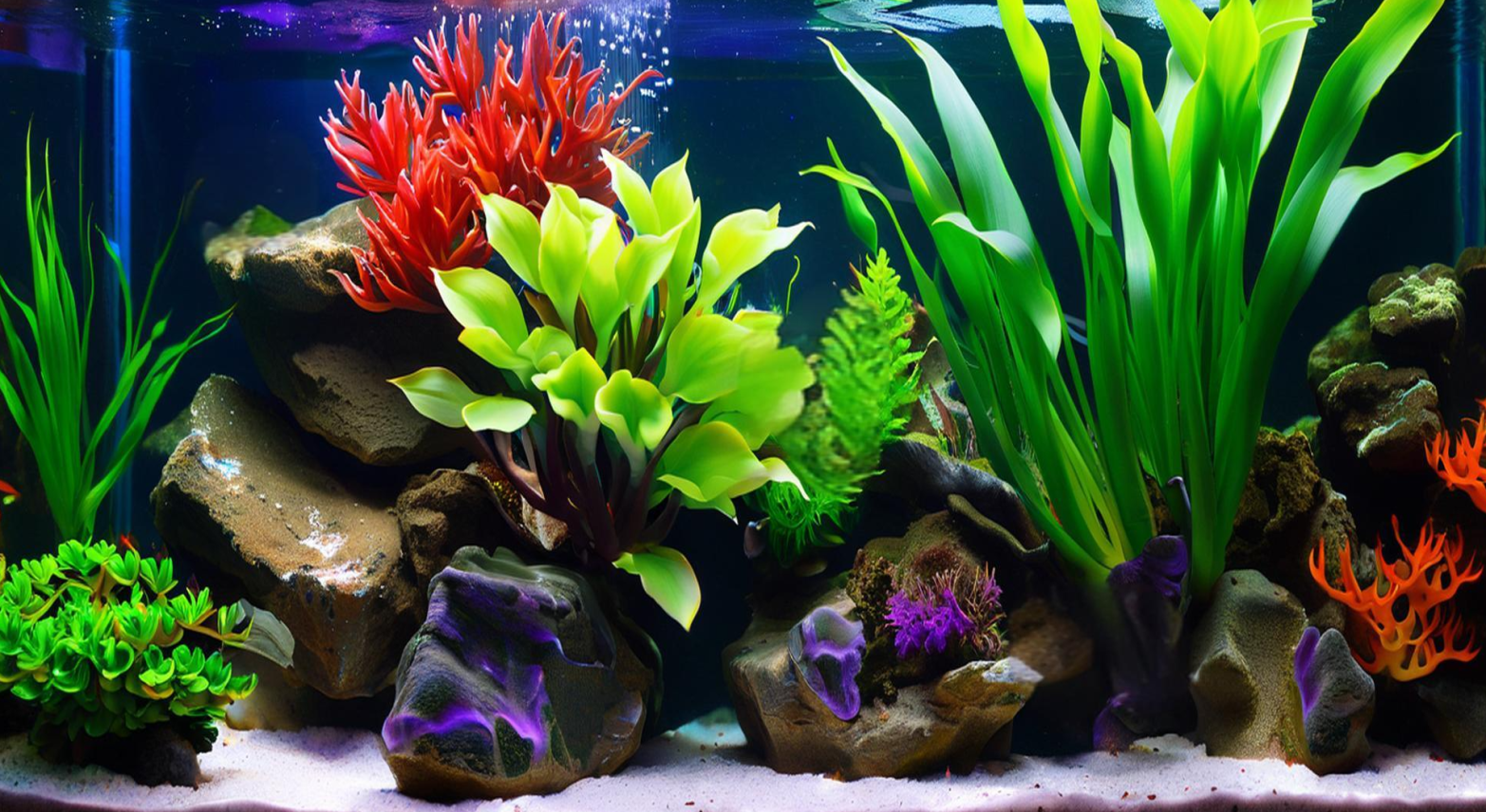Water grass fish tank landscaping